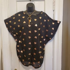 🦠Heart shape pattern blouse